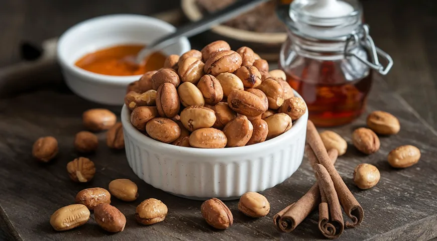 На юге США популярны традиционные «бурбонные» орехи — орехи, запеченные с добавлением бурбона, сахара и специй