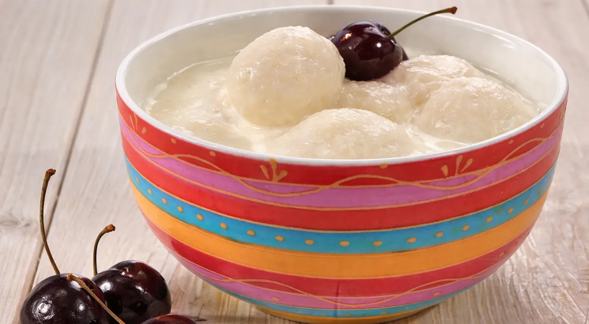 Молочный суп с творожными клецками