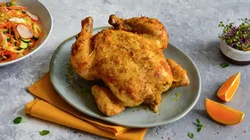 Цыпленок, запеченный  в пряной корочке