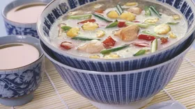 Суп куриный с кукурузой в китайском стиле