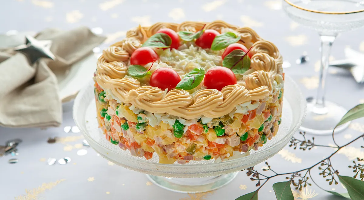 Торт «Оливье»