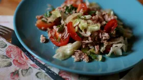 Рецепты на ужин с овощами и тунцом