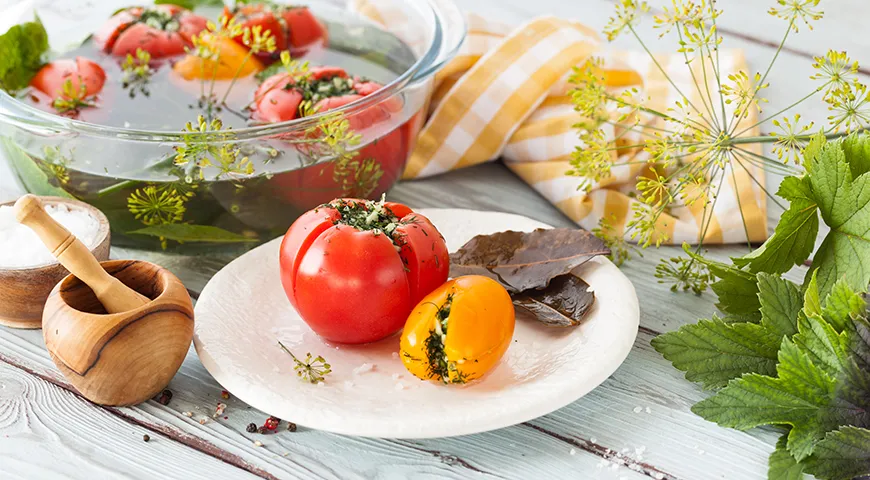 Малосольные помидоры быстрого приготовления, заходник