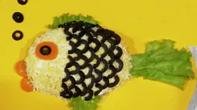 Салат «Мимоза» со шпротами