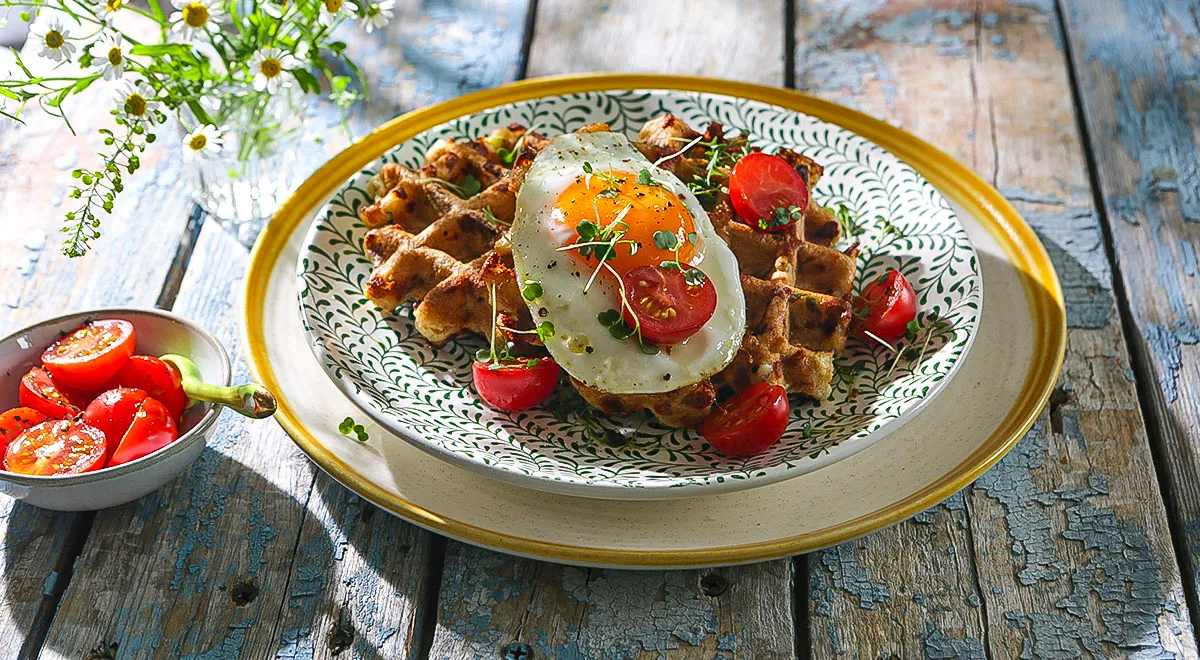 Рецепт творожных вафель с овсяной мукой