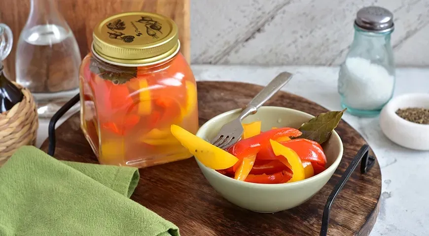 Болгарский перец, маринованный с чесноком, на зиму