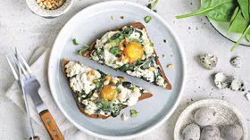 Рецепты с яйцом перепелиным и шпинатом