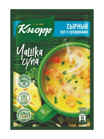 KNORR Чашка Супа Сырный с сухариками 15,6г
