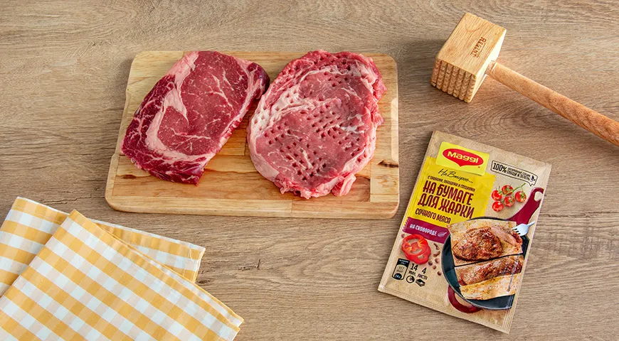 Сочное мясо на сухой сковороде – как его приготовить