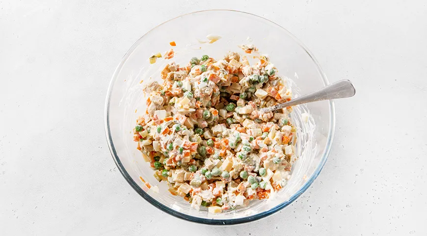 Оливье с сыром