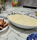 Салат с крабовыми палочками слоями