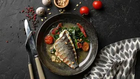 Рецепты с рыбой, маслом растительным и шпинатом