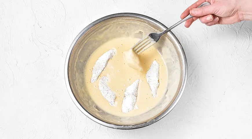 Филе трески в кляре