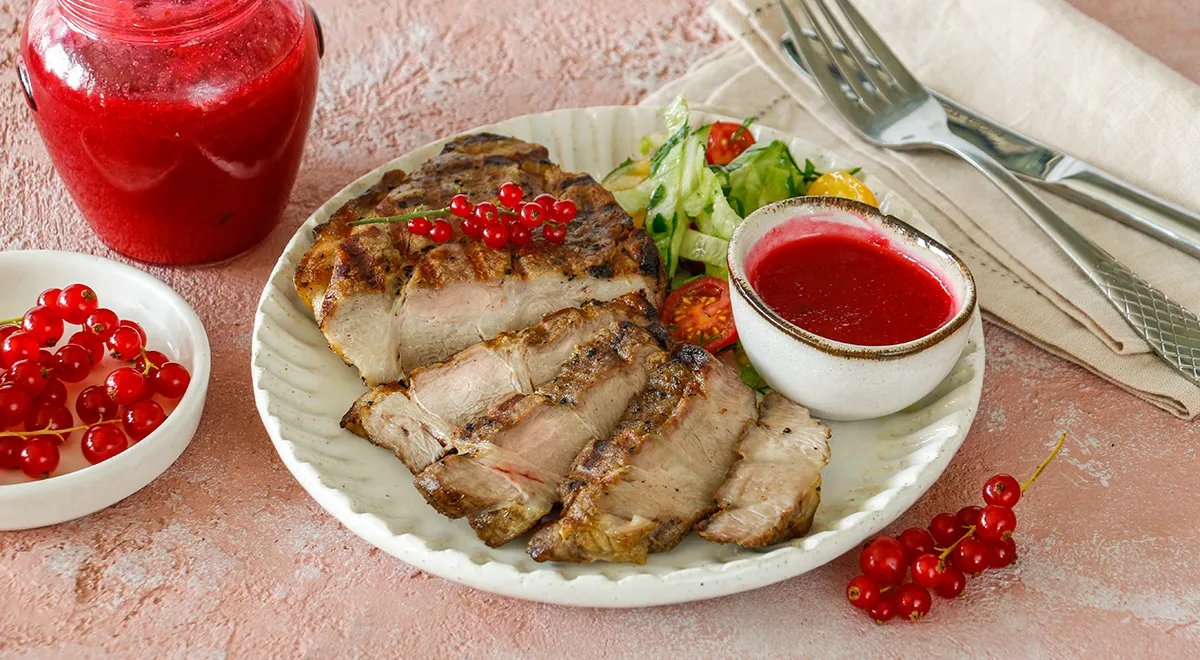 Рецепт соуса к мясу из красной смородины