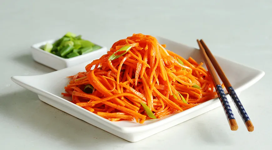 Салат с опятами и корейской морковью – пошаговый рецепт приготовления с фото