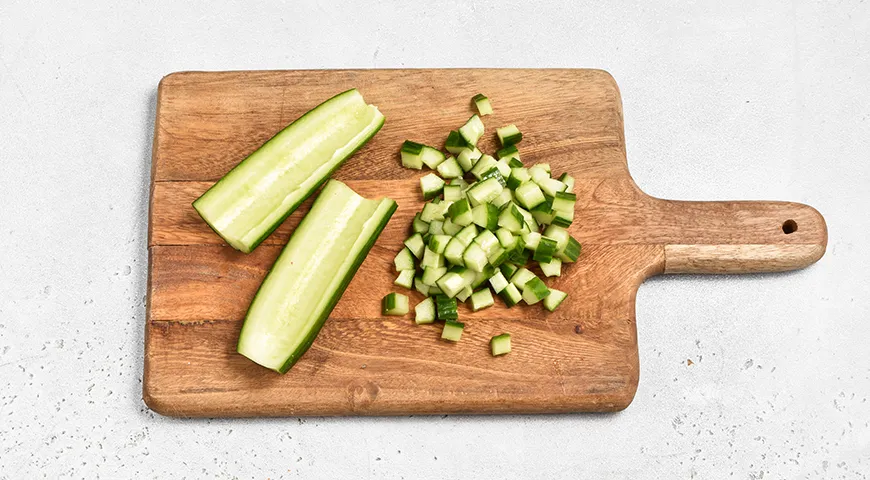 Крабовый салат с креветками