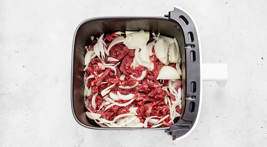 Бефстроганов в аэрогриле