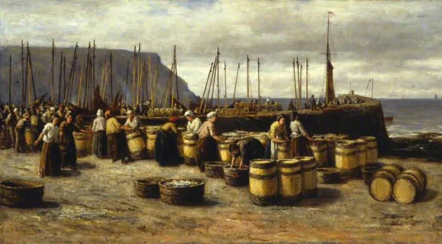 Арчибальд Дэвид Рид, «Богатый улов сельди», 1873 г.
