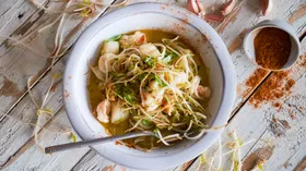 Рецепты на обед с морепродуктами и икрой лососёвой