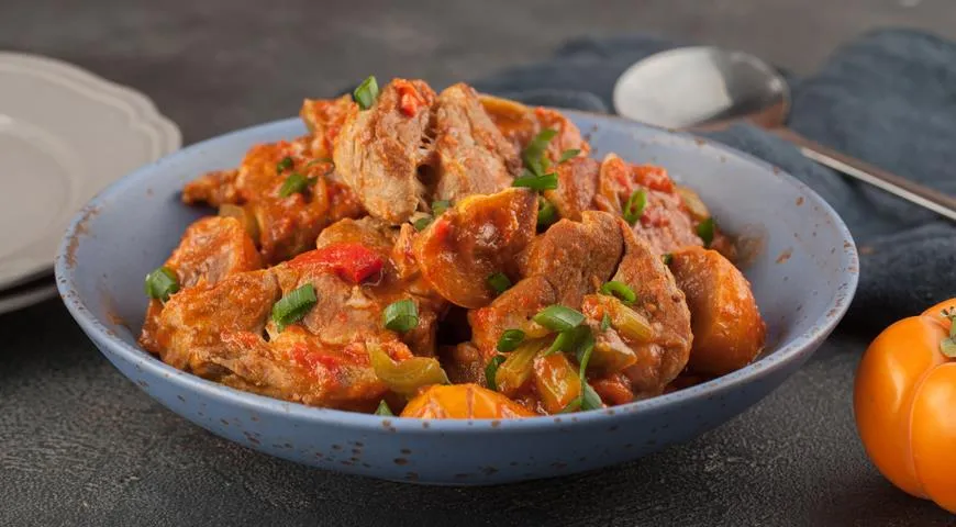Рецепт свинины, тушенной с хурмой Королек