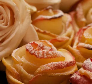 Десерт "Яблочные розы"