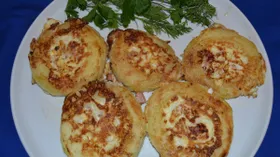 Омлет в кабачковых кольцах