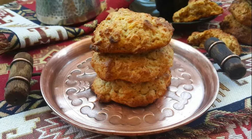 Постное тыквенное печенье