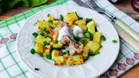 Нежные кабачковые кубики в кляре
