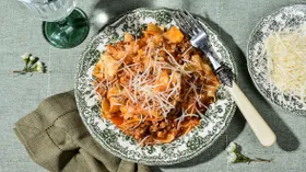 Ленивая лазанья на сковороде