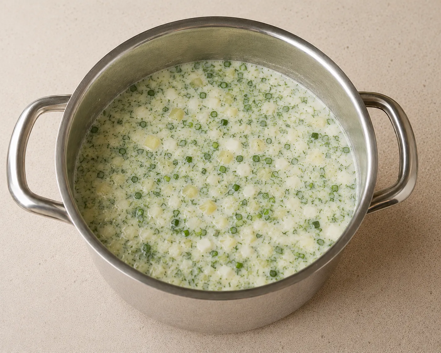 Окрошка с редькой