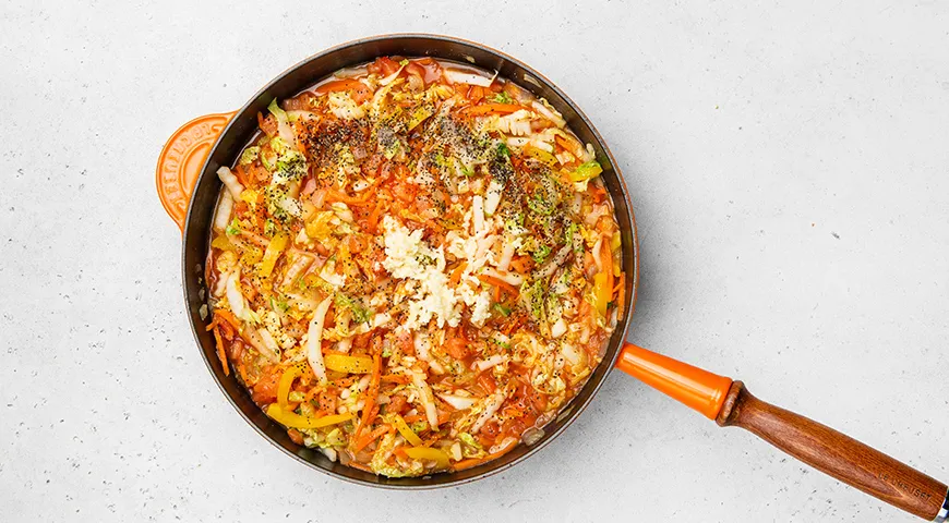 Тушеная пекинская капуста