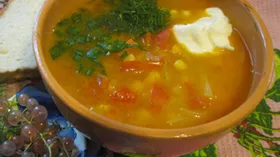 Овощной суп со смородиной