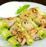 Куриные шашлычки с кабачками