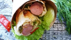 Рецепты на завтрак с мясной гастрономией и лавашем