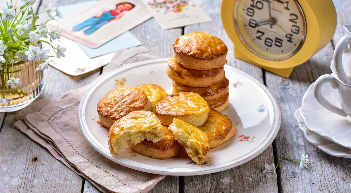 Творожные коржики в духовке