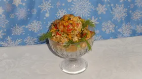 Запечённые куриные ножки с начинкой