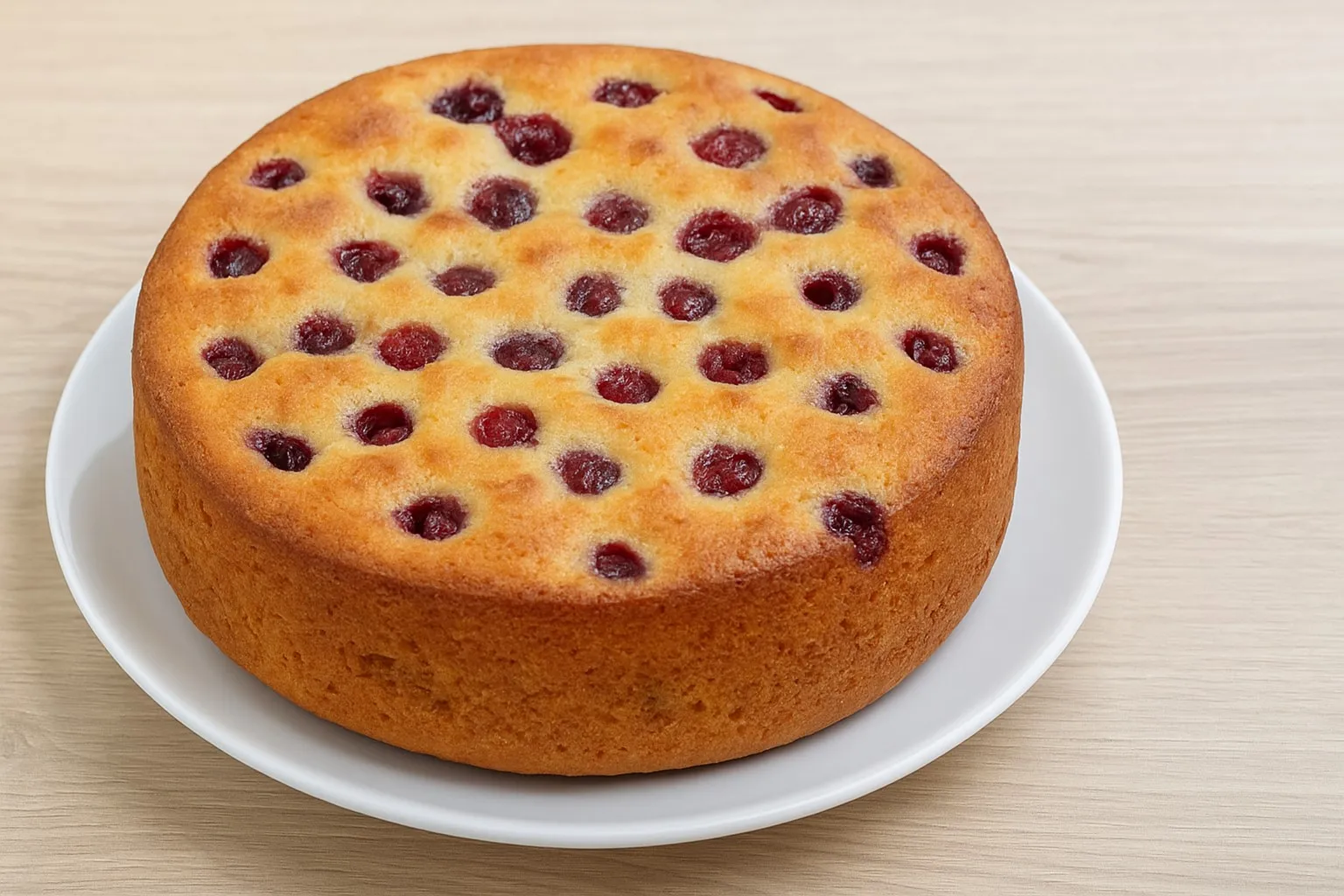 Пирог с вишней в мультиварке