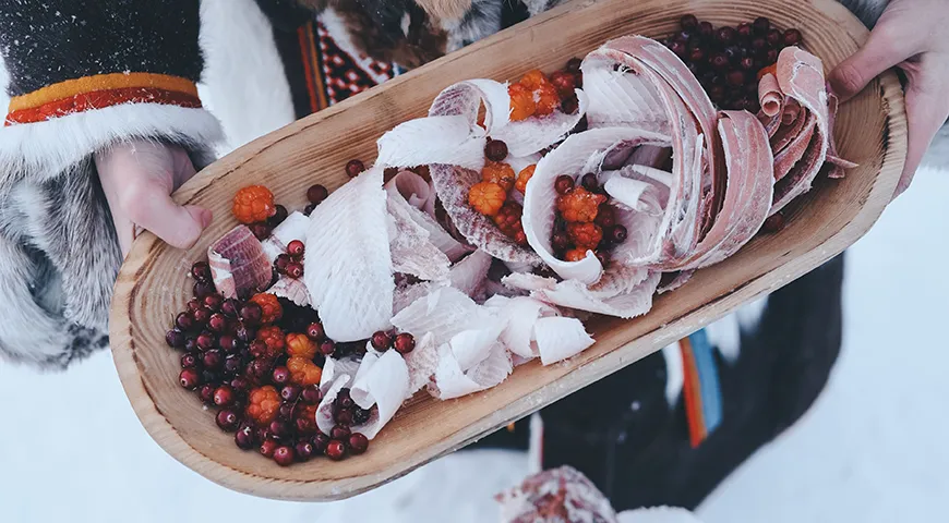 Строганина из нельмы