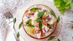 Рецепты с сельдью, картофелем и салатом