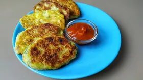 Постные котлеты из кабачков
