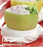 Меренга с зелеными помидорами и маскарпоне
