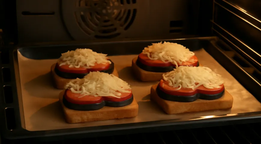 Бутерброды с баклажаном