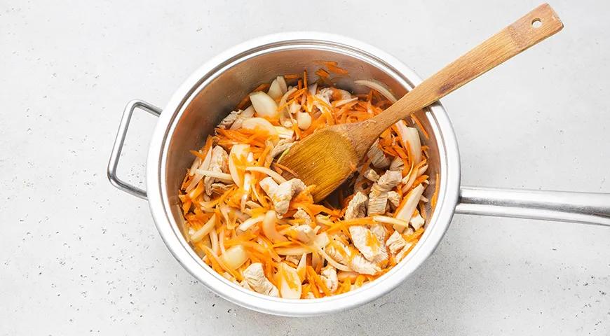 Гречка по-купечески с индейкой