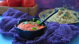 Турецкий острый соус из печёных овощей (к крупам и лепешкам)
