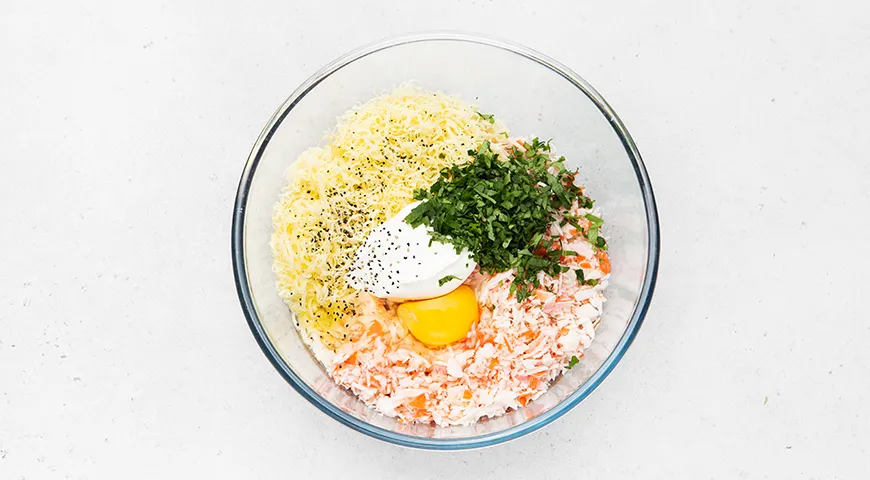 Котлеты из крабовых палочек