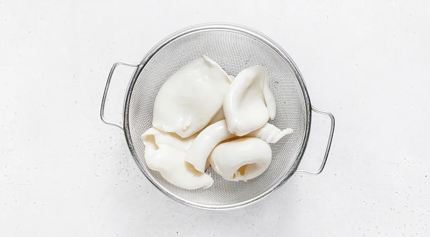 Салат с кальмарами без яиц