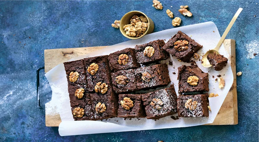 Рецепт брауни из красной фасоли и льняной муки