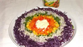 Салат "Овощная радуга"