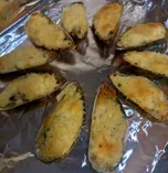 Запечëнные мидии с сыром