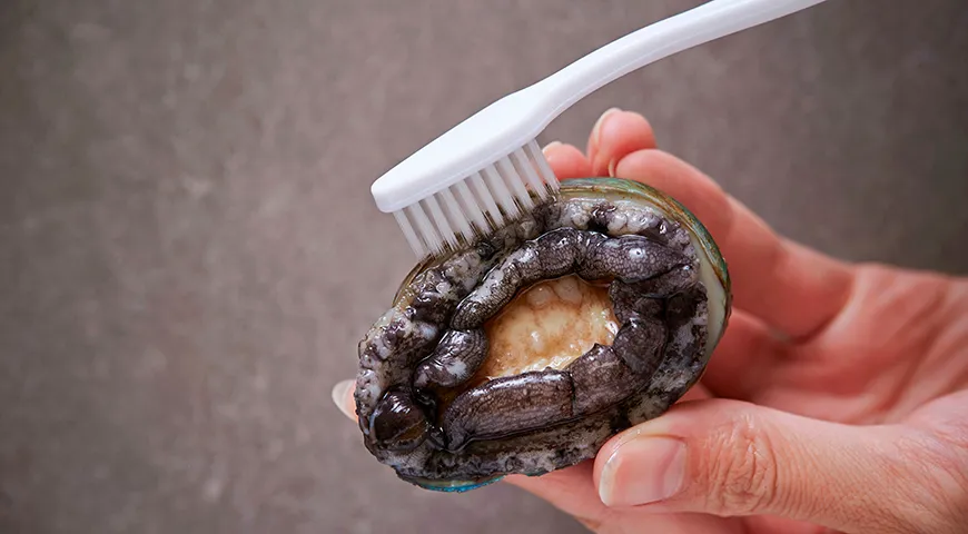 Удаляйте остатки слизи и возможные микроскопические частички песка с морского ушка аккуратно, чтобы не повредить нежную структуру